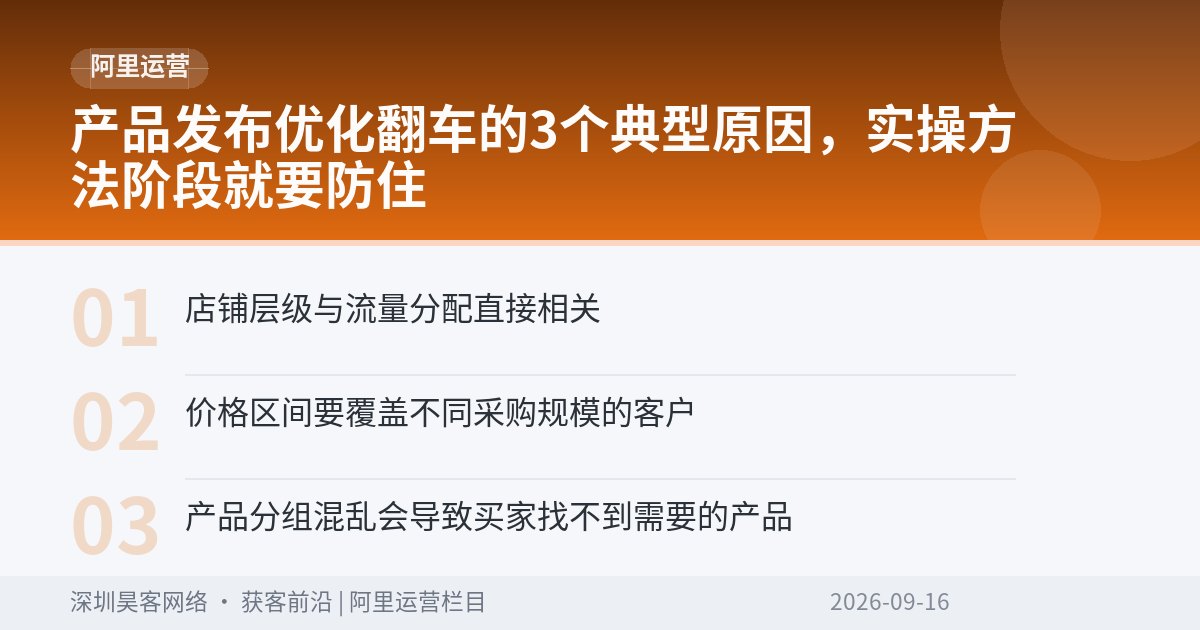 产品发布优化翻车的3个典型原因，实操方法阶段就要防住