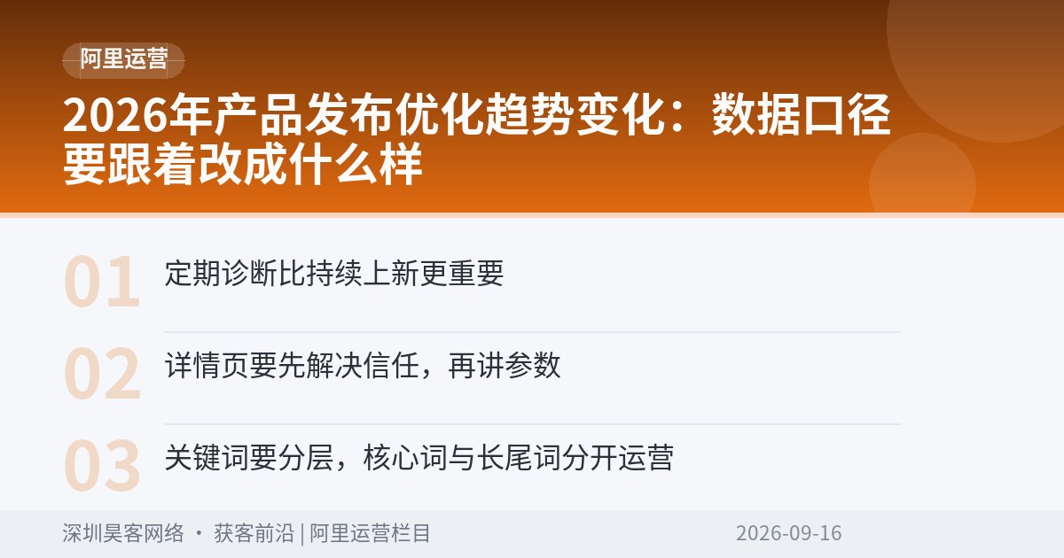 2026年产品发布优化趋势变化：数据口径要跟着改成什么样