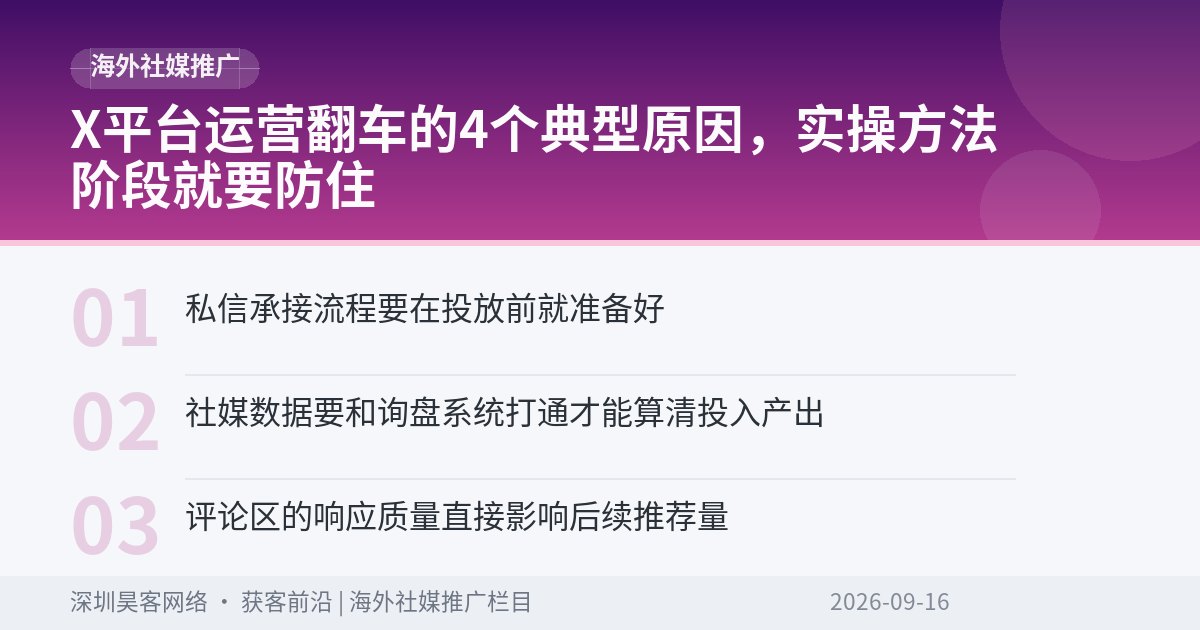 X平台运营翻车的4个典型原因，实操方法阶段就要防住
